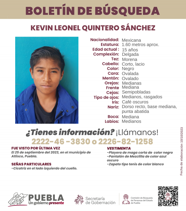 Kevin Leonel Quintero Sánchez