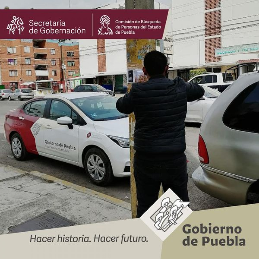 Se realizaron Acciones de Búsqueda de Personas Desaparecidas y No Localizadas en el infonavit Villa Frontera de la ciudad de Puebla.