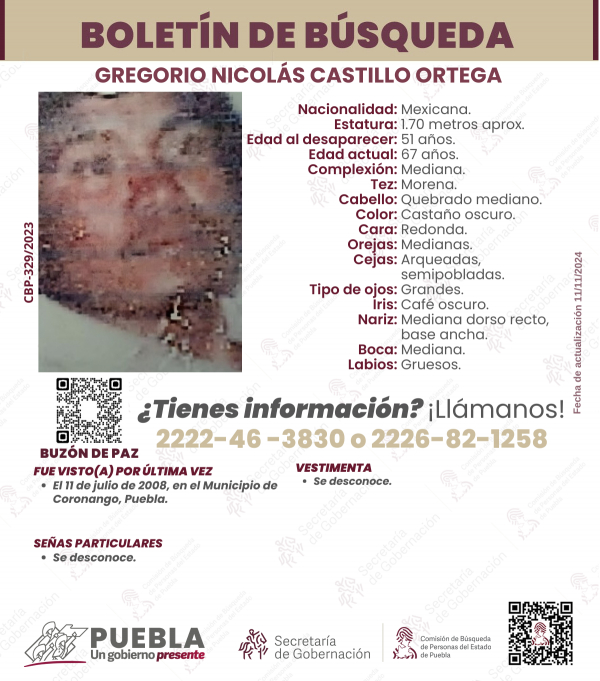 Gregorio Nicolas Castillo Ortega - ACTUALIZACIÓN