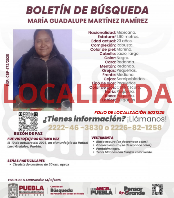 Mar&iacute;a Guadalupe Mart&iacute;nez Ramirez