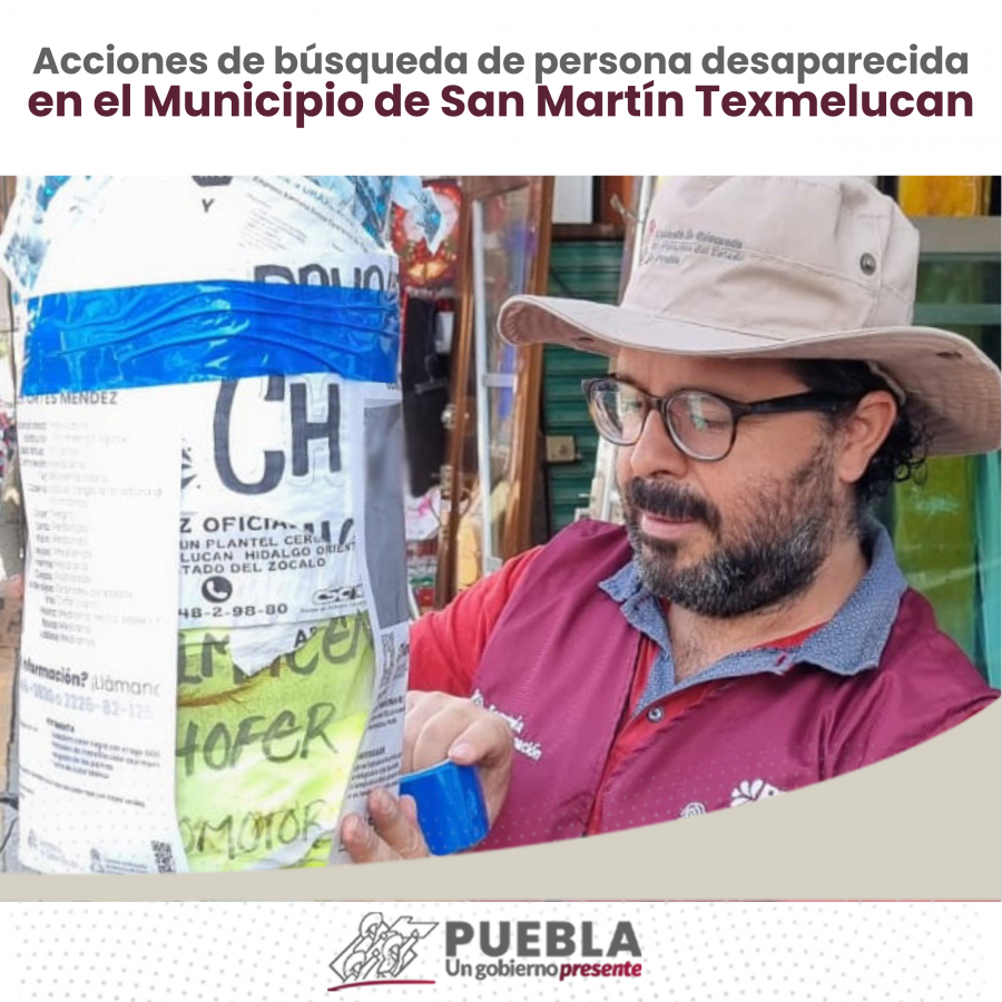 Como parte de nuestro trabajo realizamos Acciones de Búsqueda de Personas Desaparecidas en el Municipio de San Martín Texmelucan, en coordinación con autoridades Federales, Estatales, Municipales y familiares