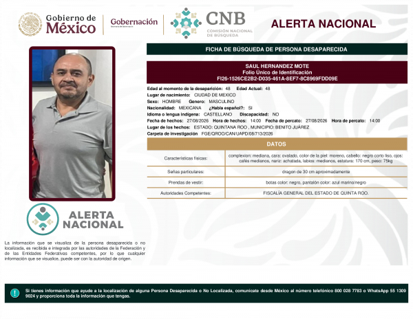 SAUL HERNANDEZ MOTE