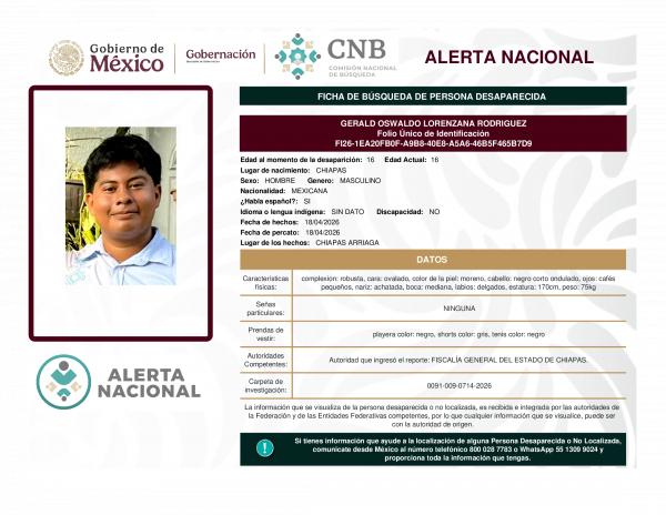 GERALD OSWALDO LORENZANA RODRIGUEZ