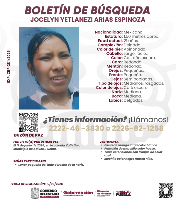 Jocelyn Yetlanezi Arias Espinoza.
