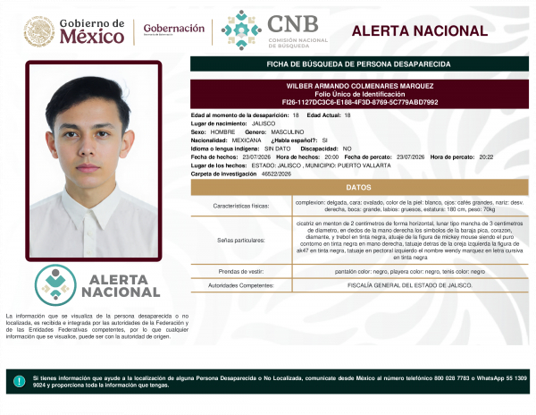 WILBER ARMANDO COLMENARES MARQUEZ
