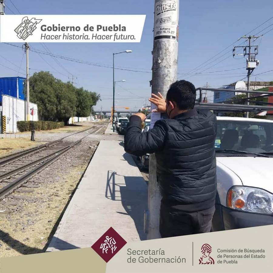 En el cumplimiento de nuestra labor, se realizan Acciones de Búsqueda de Personas Desaparecidas y No Localizadas en la colonia La Loma de la ciudad de Puebla.