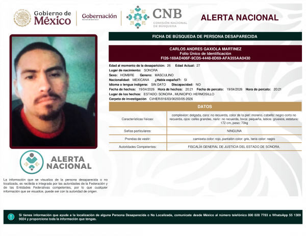 CARLOS ANDRES GAXIOLA MARTINEZ