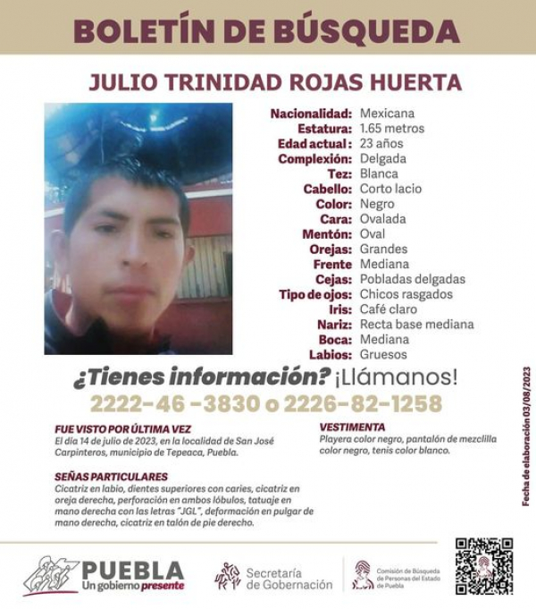 Julio Trinidad Rojas Huerta.