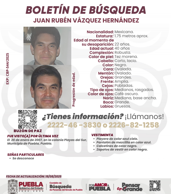 Juan Rubén Vázquez Hernández  - ACTUALIZACIÓN