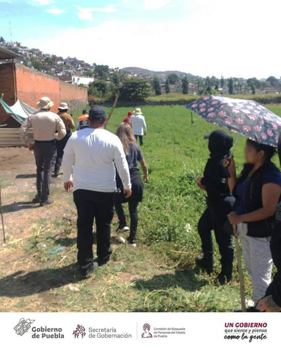 Esta tarde en coordinación con Guardia Nacional y familiares de víctimas, se realizaron Acciones de Búsqueda de Personas Desaparecidas en el municipio de Atlixco.