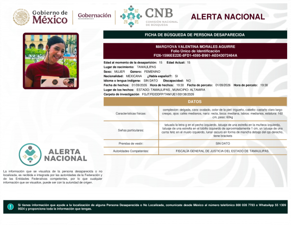 MARGYOVA VALENTINA MORALES AGUIRRE