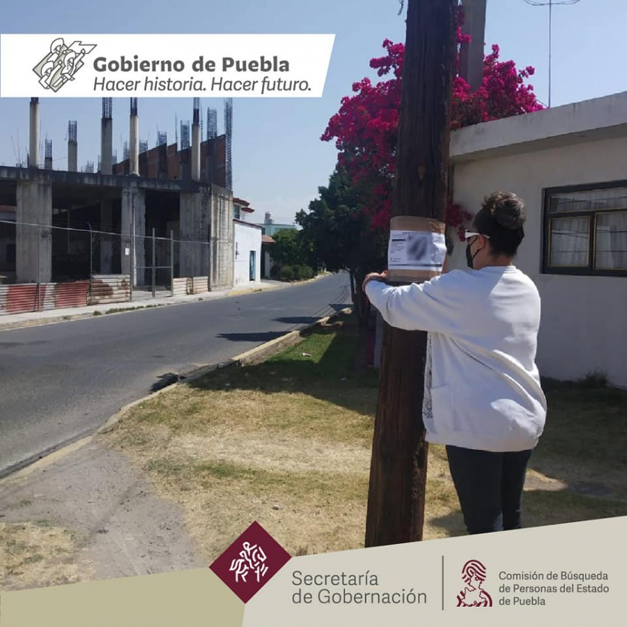 Se realizaron Acciones de Búsqueda de Personas Desaparecidas y No Localizadas en el municipio de San Pedro Cholula, Puebla.