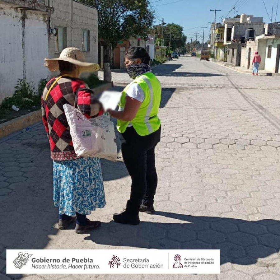 Esta tarde en coordinación con autoridades municipales de Los Reyes de Juárez, realizamos Acciones de Búsqueda de Personas Desaparecidas o No Localizadas.