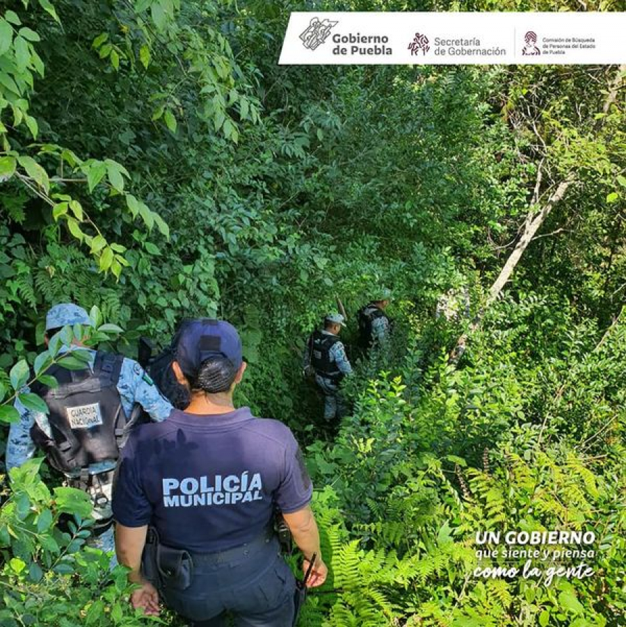Como parte de nuestra labor realizamos Acciones de Búsqueda de Personas Desaparecidas en el municipio de Hueyapan en coordinación con Guardia Nacional, Secretaría de Seguridad Pública, Fiscalía General del Estado de Puebla, familiares de víctimas.