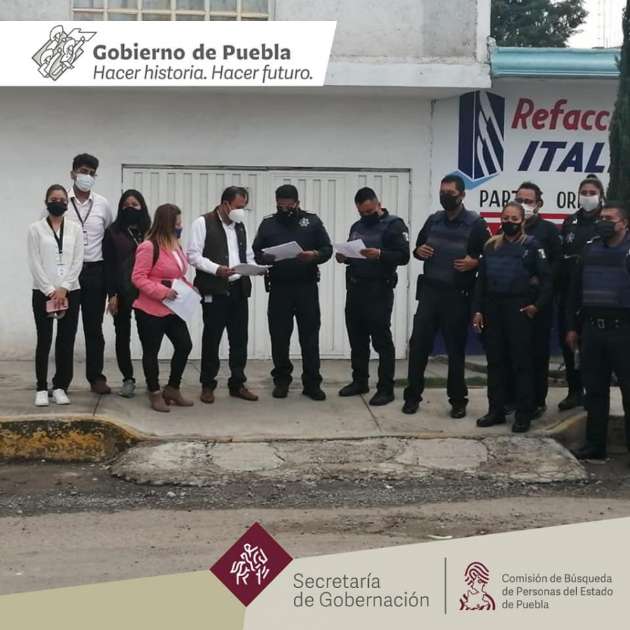 Se llevaron a cabo acciones de búsqueda en el municipio de Puebla para localizar a Emma Ochoa Solar.