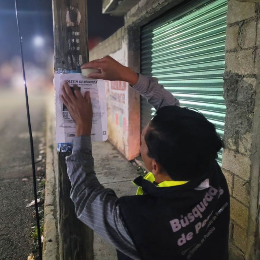 Como parte de nuestro trabajo realizamos Acciones de B&uacute;squeda de Personas Desaparecidas en el Municipio de Puebla, en coordinaci&oacute;n con autoridades Federales, Estatales, Municipales y familiares