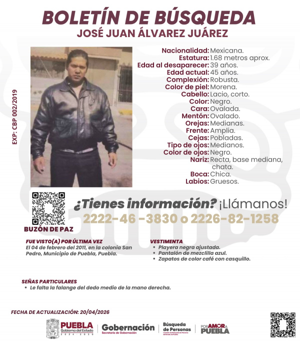 Jos&eacute; Juan &Aacute;lvarez Ju&aacute;rez - Actualizaci&oacute;n