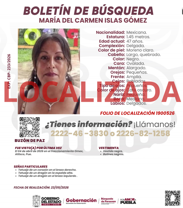 Mar&iacute;a del Carmen Islas G&oacute;mez