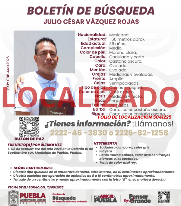 Julio C&eacute;sar V&aacute;zquez Rojas