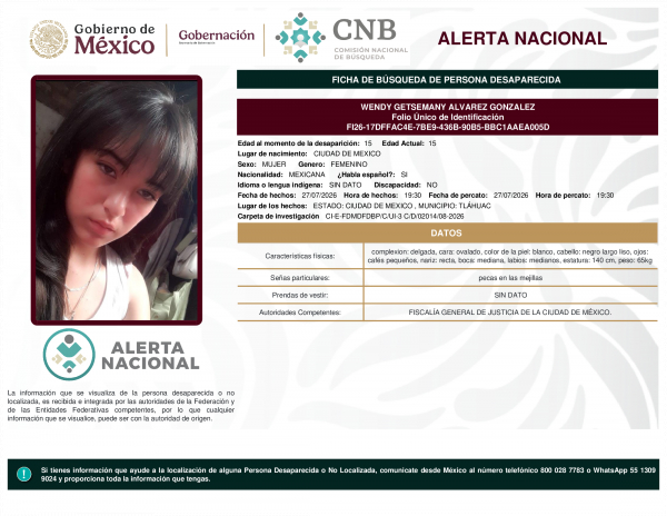 WENDY GETSEMANY ALVAREZ GONZALEZ