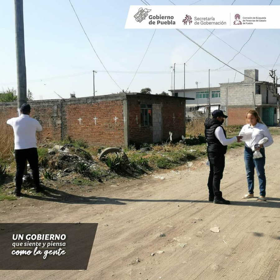 Esta mañana realizamos Acciones de Búsqueda de Personas Desaparecidas o No Localizadas en el municipio de San Martín Texmelucan, Puebla.
