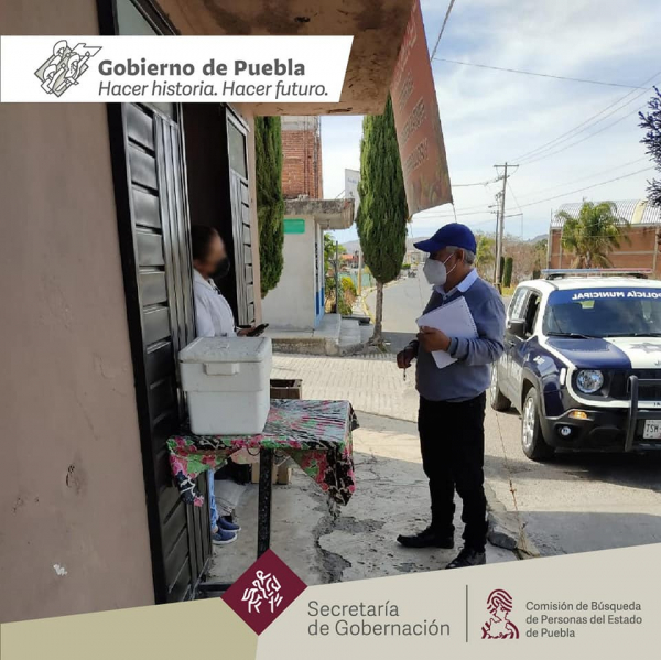 En el cumplimiento de nuestra labor, se realizan Acciones de Búsqueda de Personas Desaparecidas y No Localizadas en la colonia Buena Vista de la junta auxiliar San Baltazar Tetela, Puebla.
