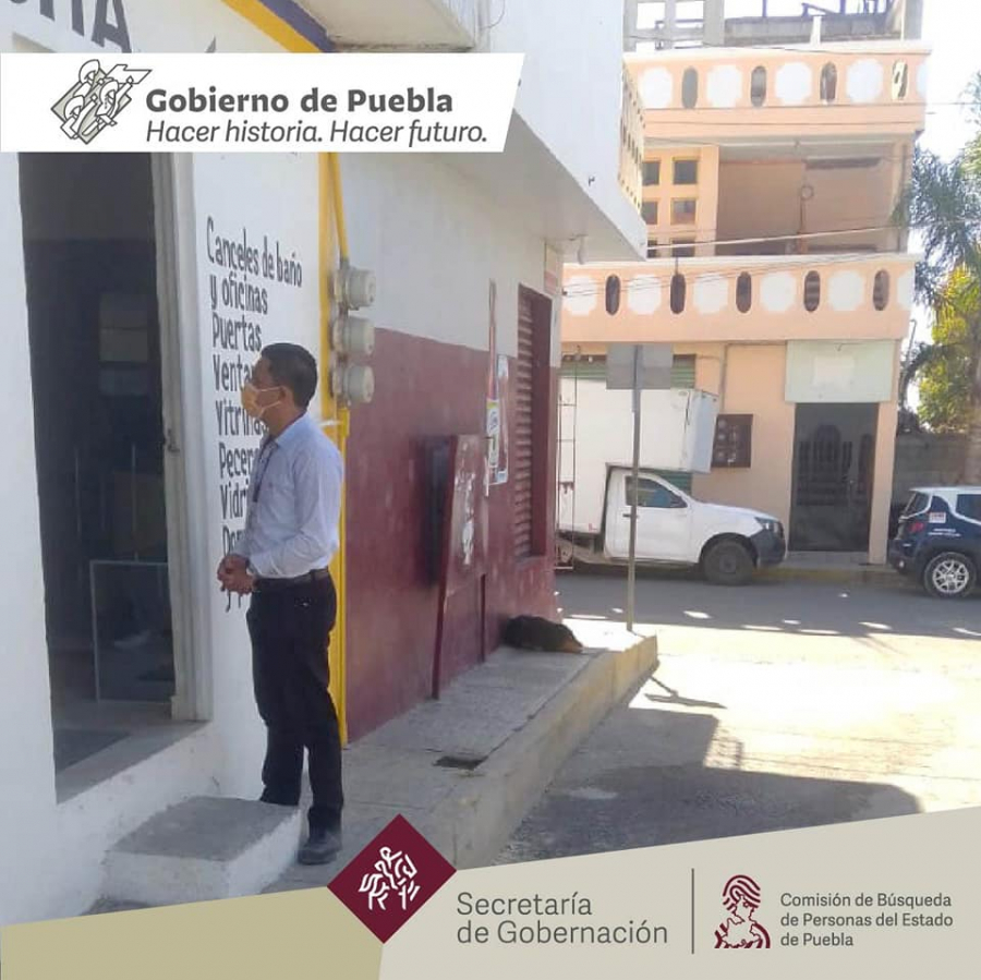 Como parte del trabajo que realizamos, se llevan a cabo Acciones de Búsqueda de Personas Desaparecidas y No Localizadas en San Pablo Xochimihuacán, Puebla.