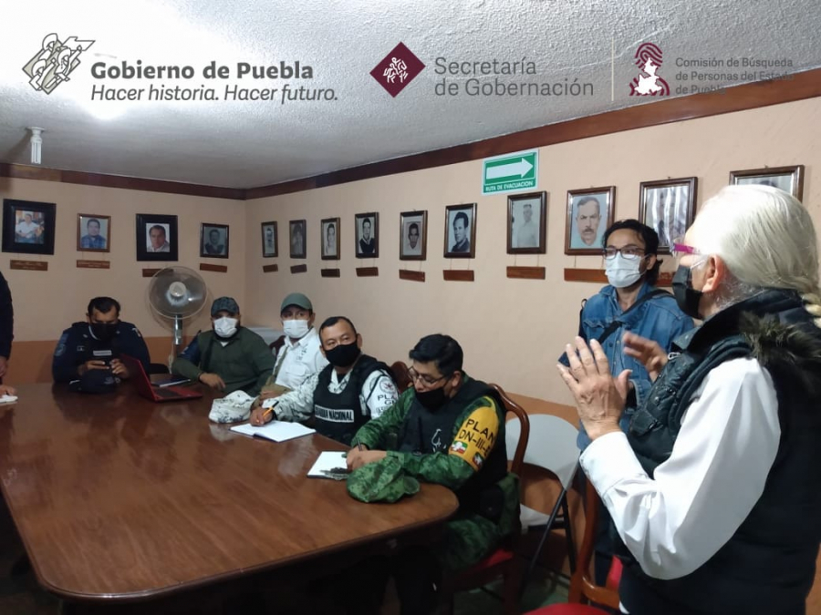 Acciones de búsqueda para localizar a Angélica Landa García en Chignautla, Puebla