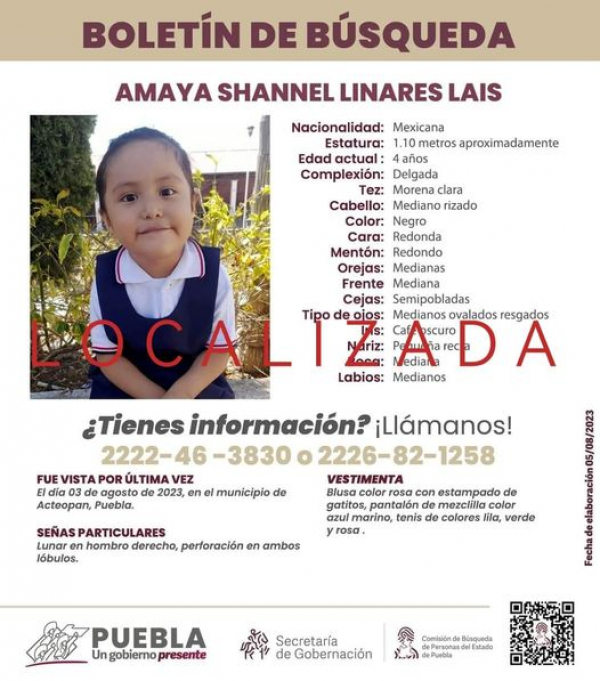 Amaya Shannel Linares Lais.