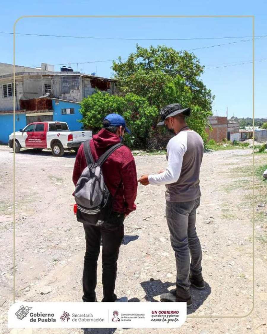 Como parte de nuestra labor, realizamos Acciones de Búsqueda de Personas Desaparecidas o No Localizadas en la colonia Lomas de San Miguel de la Ciudad de Puebla, Puebla.