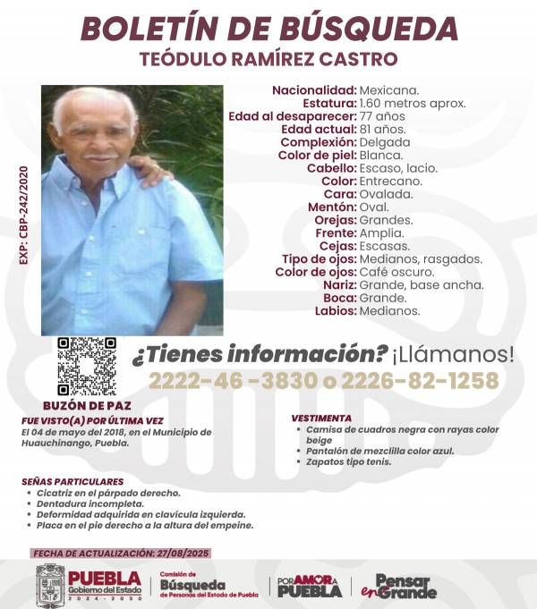 Teódulo Ramírez Castro ACTUALIZACIÓN