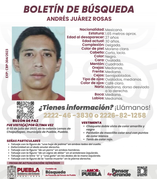 Andrés Juárez Rosas ACTUALIZACIÓN