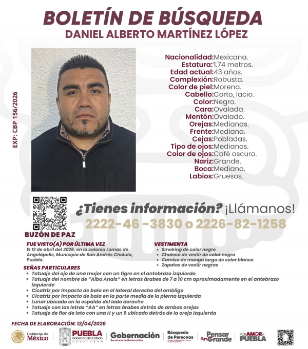 Daniel Alberto Mart&iacute;nez L&oacute;pez