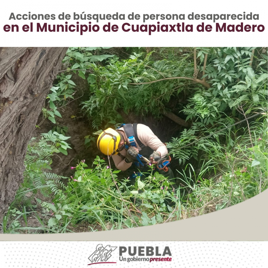 Como parte de nuestro trabajo realizamos Acciones de Búsqueda de Personas Desaparecidas en el Municipio de Cuapiaxtla de Madero, en coordinación con autoridades Federales, Estatales, Municipales y familiares