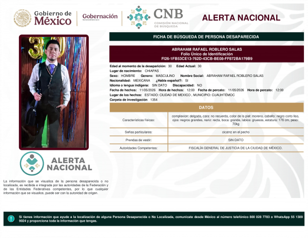 ABRAHAM RAFAEL ROBLERO SALAS
