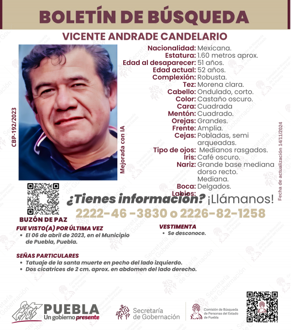 Vicente Andrade Candelario - ACTUALIZACIÓN