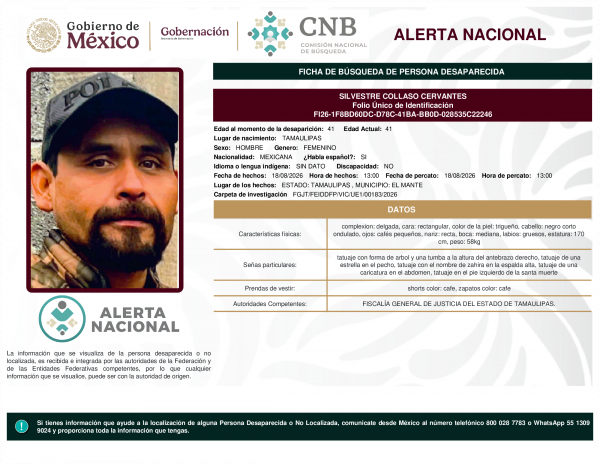 SILVESTRE COLLASO CERVANTES