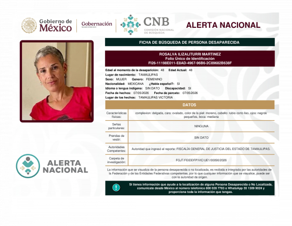 ROSALVA ILIZALITURRI MARTINEZ