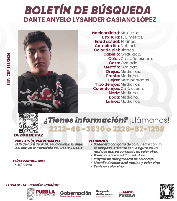 Dante Anyelo Lysander Casiano L&oacute;pez