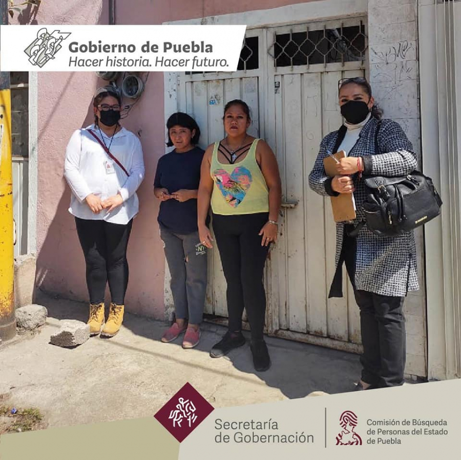 Esta tarde se realizaron Acciones de Búsqueda de Personas Desaparecidas o No Localizadas en el municipio de Puebla; localizando a Sandra Mancilla Torres quien ya se encuentra con sus familiares.
