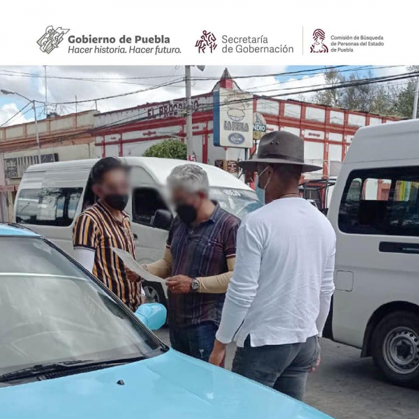 Esta mañana como parte de nuestro trabajo, realizamos Acciones de Búsqueda de Personas Desaparecidas en los municipios de Juan C. Bonilla y Huejotzingo, Puebla.