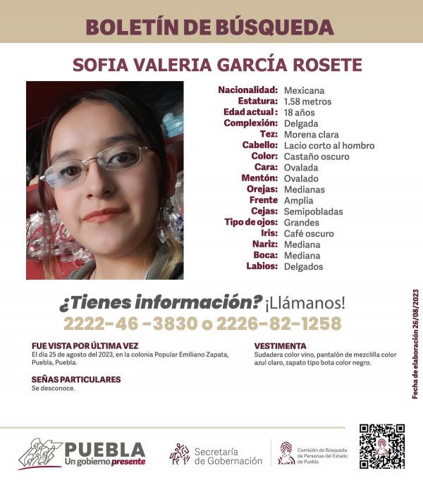 Sofia Valeria García Rosete.