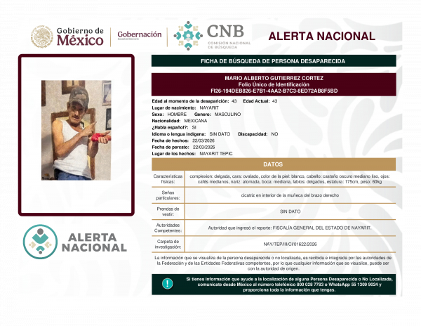 MARIO ALBERTO GUTIERREZ CORTEZ