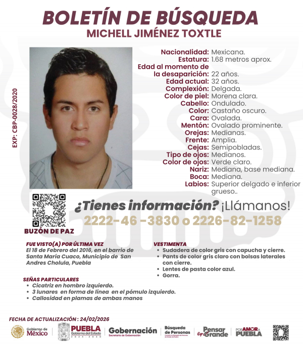 Michell Jim&eacute;nez Toxlte - Actualizaci&oacute;n