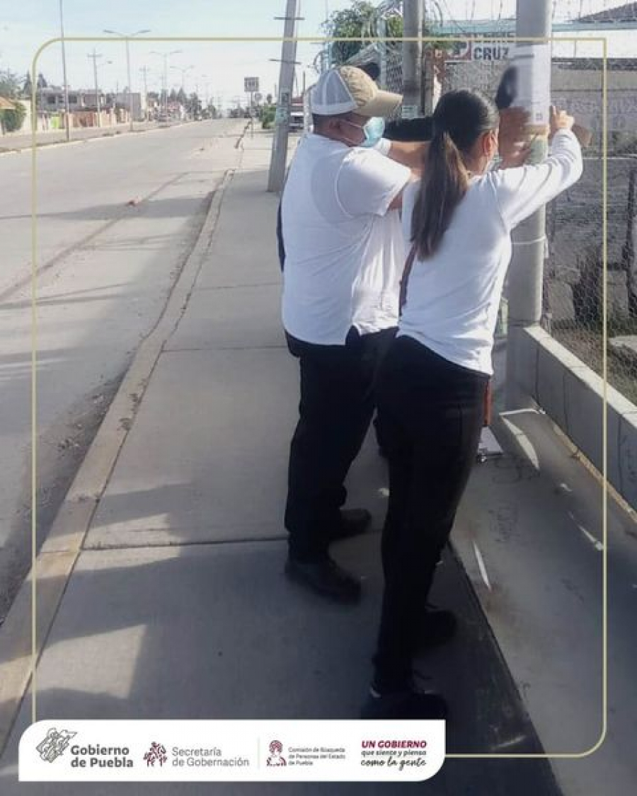 Esta tarde realizamos Acciones de Búsqueda de Personas Desaparecidas o No Localizadas en las colonias Centro y San Isidro Castillotla de la ciudad de Puebla, Puebla.