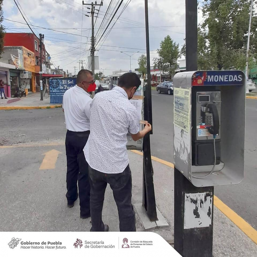 Esta tarde realizamos Acciones de Búsqueda de Personas Desaparecidas o No Localizadas en el municipio de Cuautlancingo, Puebla.