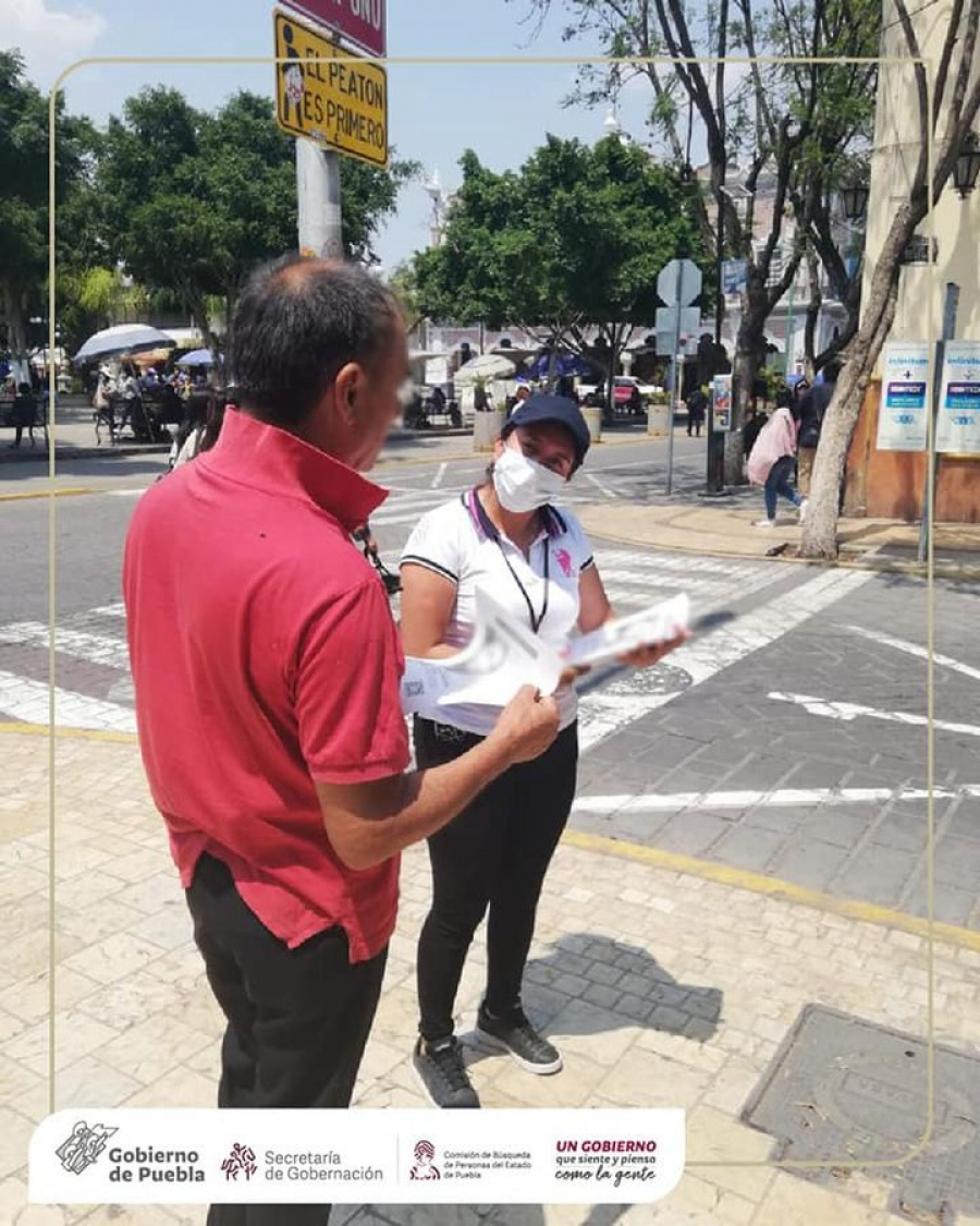 Como parte de nuestro trabajo realizamos Acciones de Búsqueda de Personas Desaparecidas o No Localizadas en el municipio de Tehuacán, Puebla.