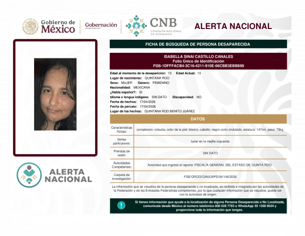 ISABELLA SINAI CASTILLO CANALES
