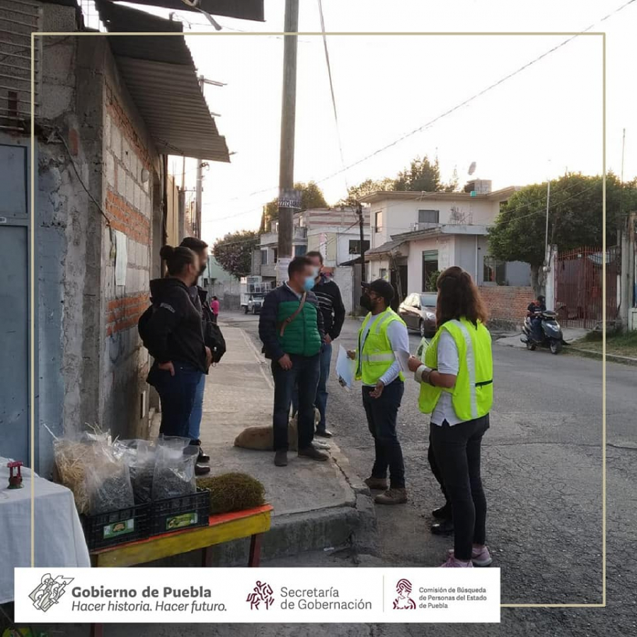 Esta tarde como parte de nuestro trabajo realizamos Acciones de Búsqueda de Personas Desaparecidas o No Localizadas en los municipios de San Pedro Cholula y Puebla, Puebla.