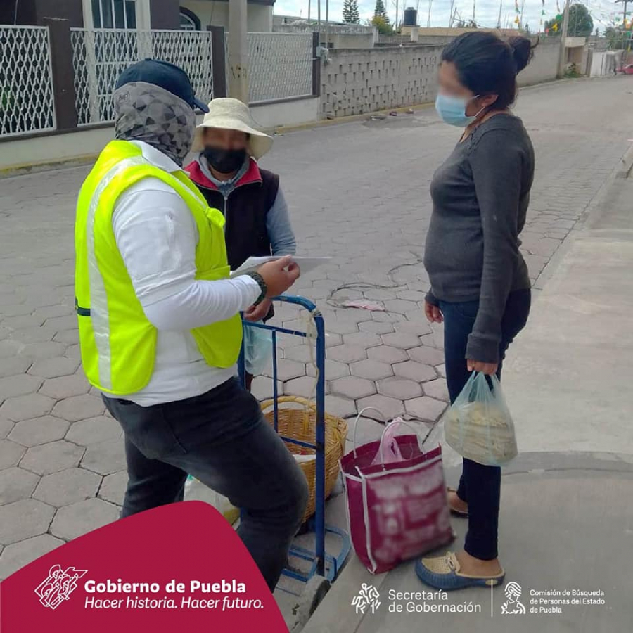 Como parte de nuestra labor, realizamos Acciones de Búsqueda de Personas Desaparecidas o No Localizadas en el municipio de Los Reyes de Juárez, Puebla.
